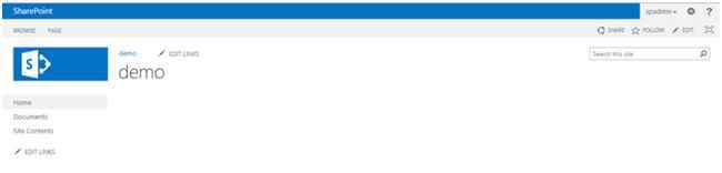 Open SharePoint site